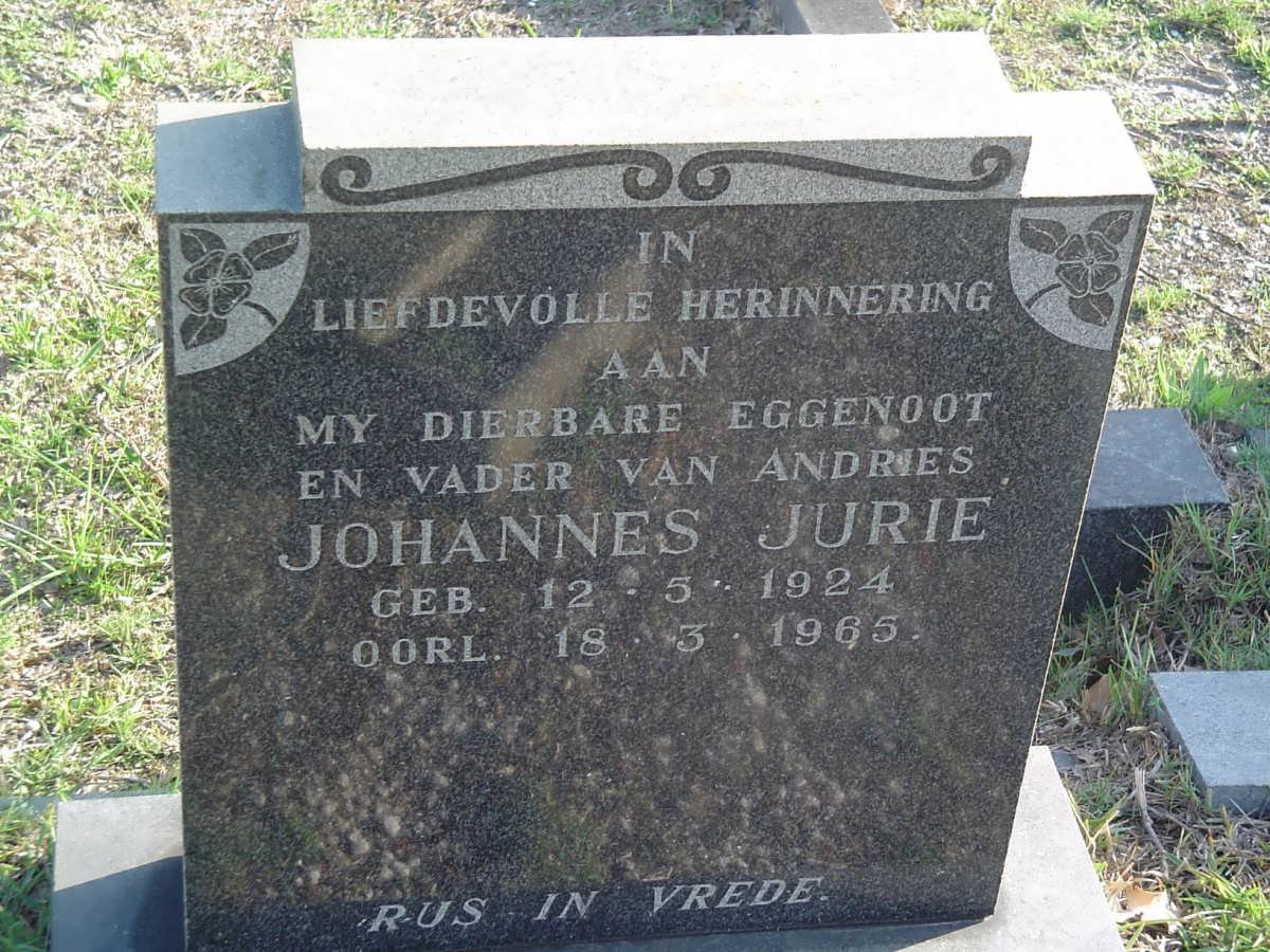 JURIE Johannes 1924-1965