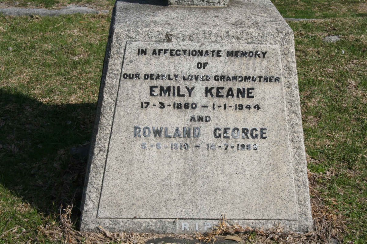 KEANE Rowland George 1910-1986 :: KEANE Emily 1860-1944