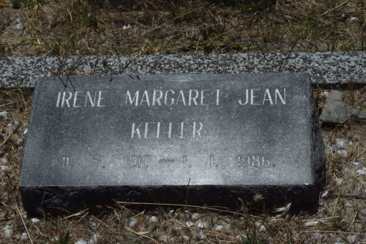 KELLER Irene Margaret Jean 1910-1986