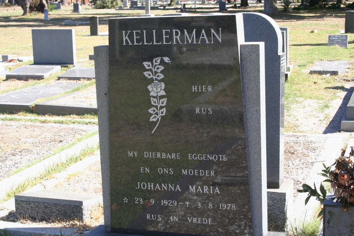 KELLERMAN Johanna Maria 1929-1978