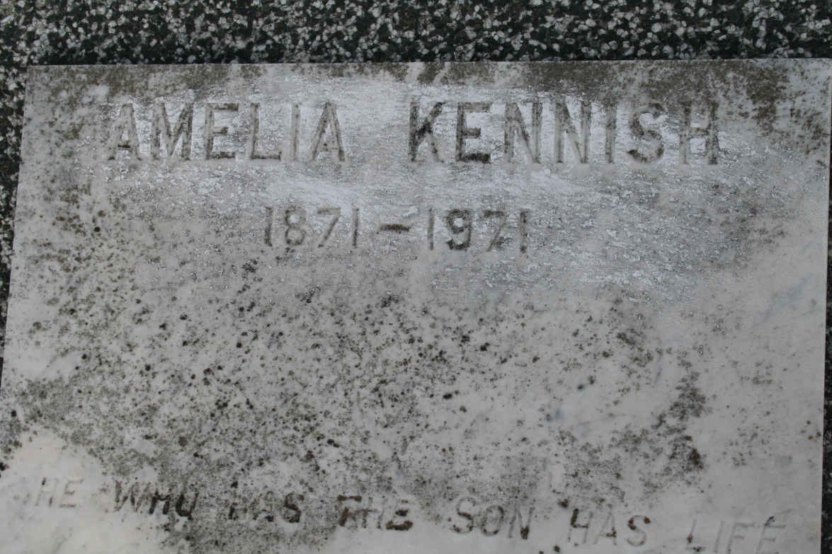 KENNISH Amelia 1871-1971