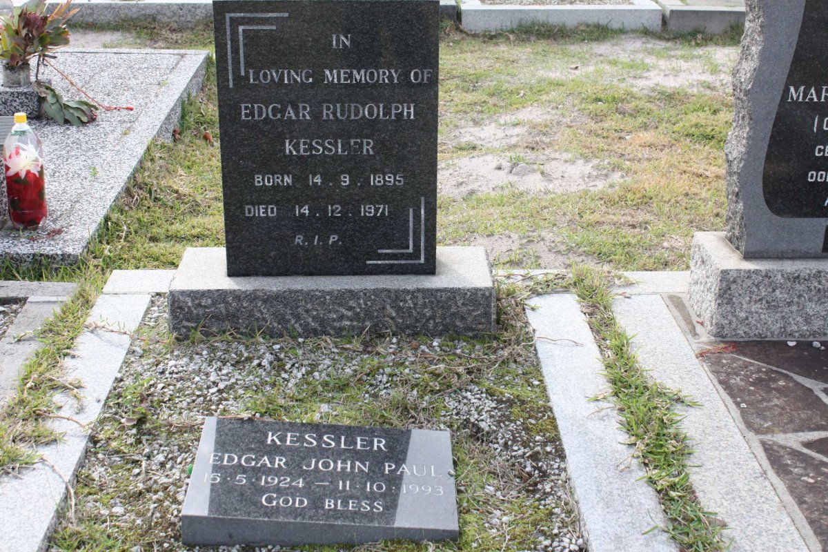 KESSLER Edgar Rudolph 1895-1971 :: KESSLER Edgar John Paul 1924-1993