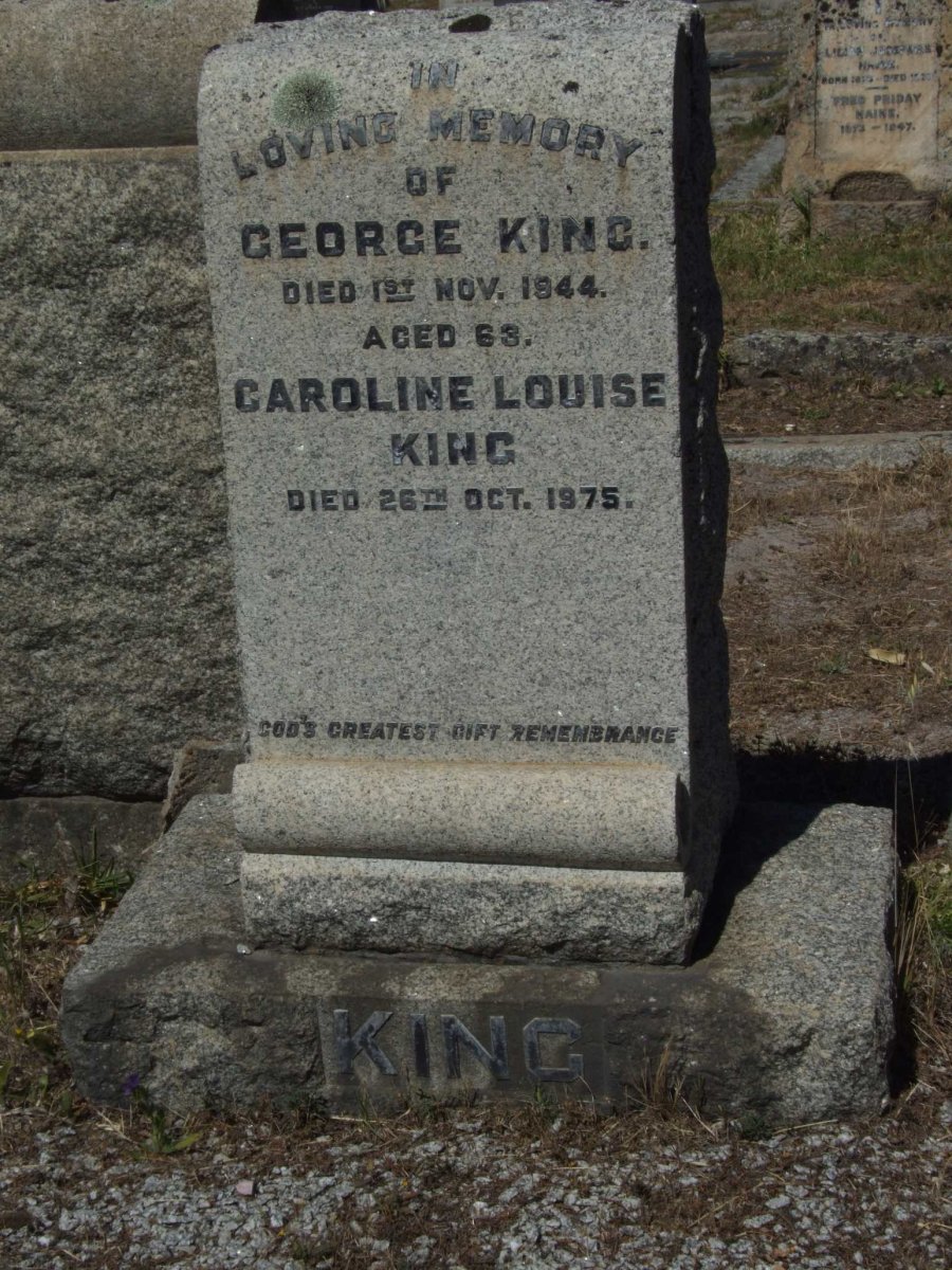 KING George -1944 &amp; Caroline Louise -1975
