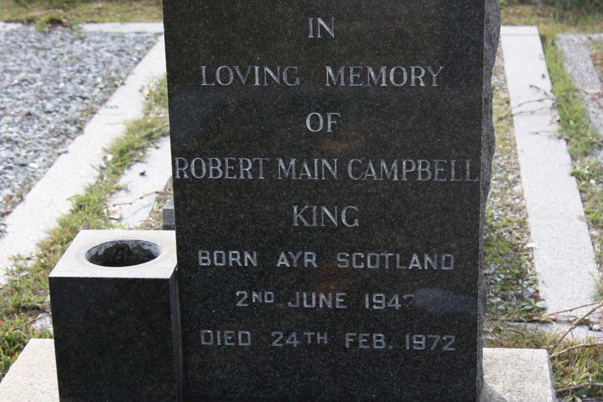 KING Robert Main Campbell 1942-1972