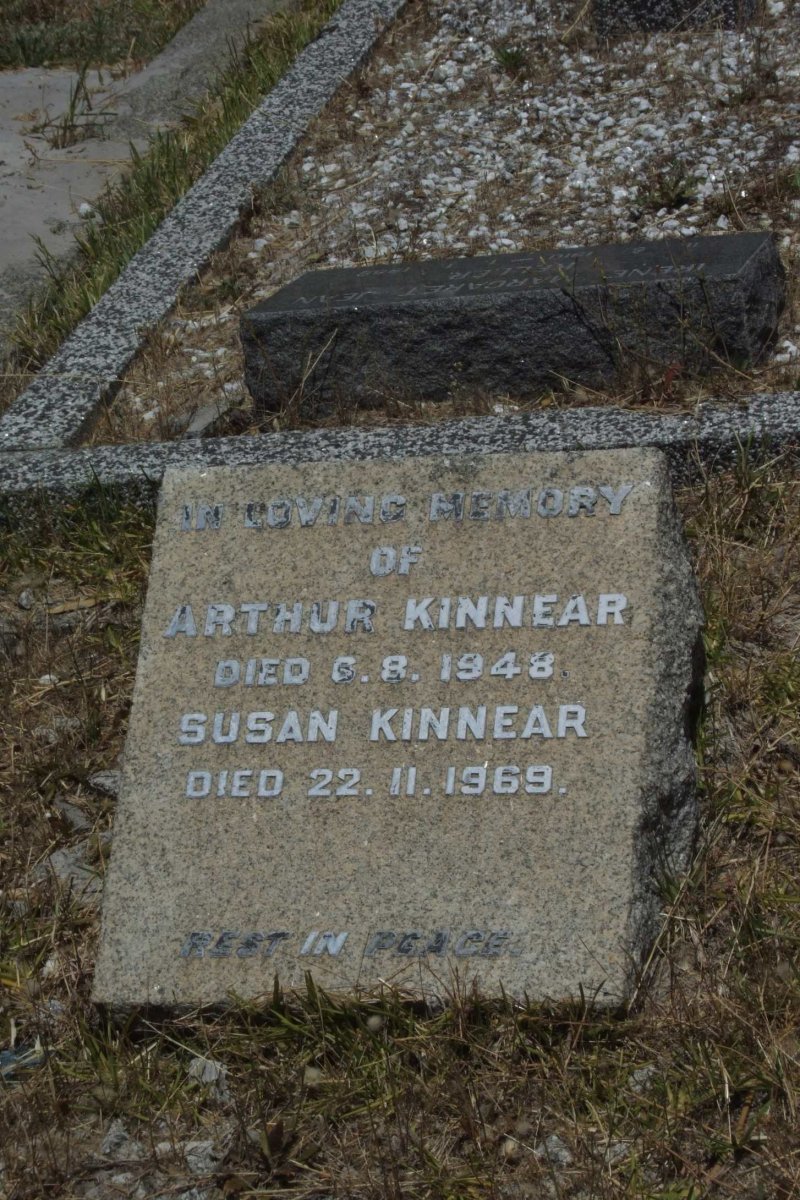 KINNEAR Arthur -1948 &amp; Susan -1969
