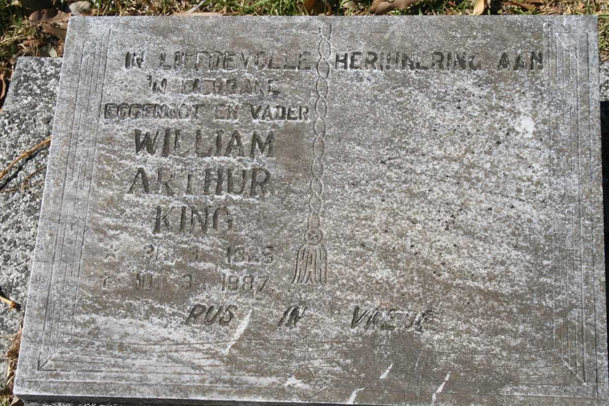 KING William Arthur 1925-1987