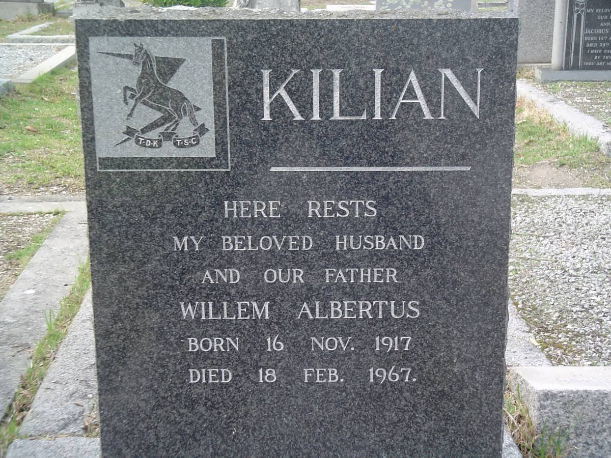 KILIAN Willem Albertus 1917-1967