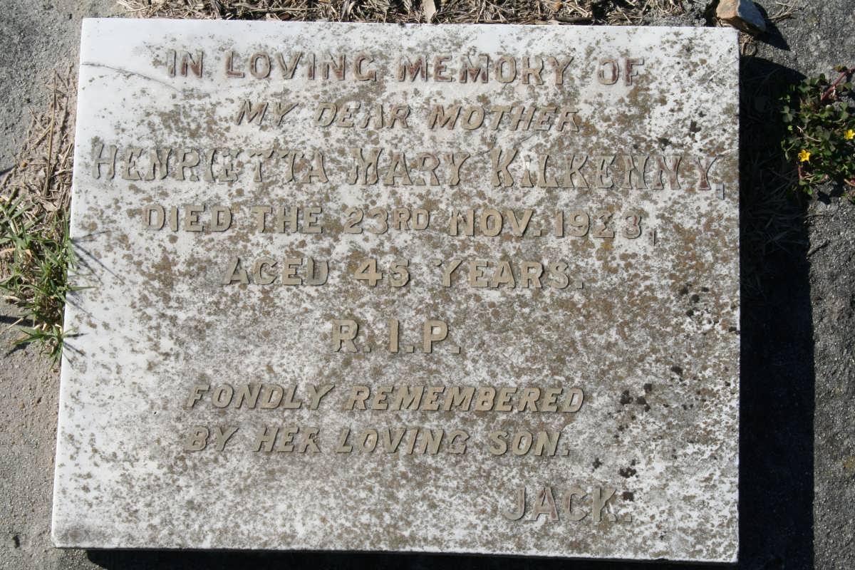 KILKENNY Henrietta Mary -1923