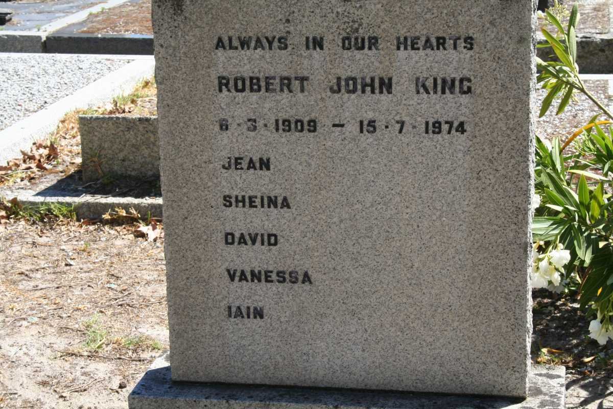 KING Robert John 1909-1974