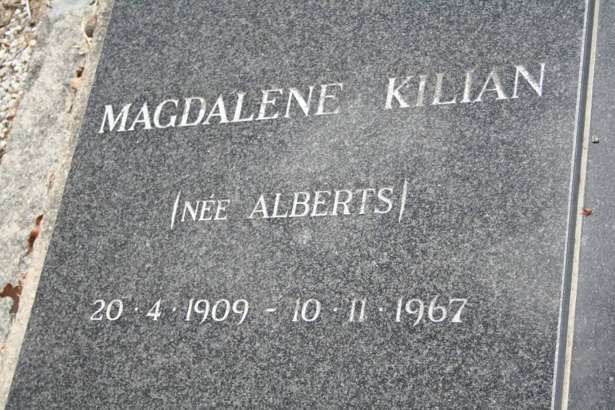KILIAN Magdalene nee ALBERTS 1909-1967