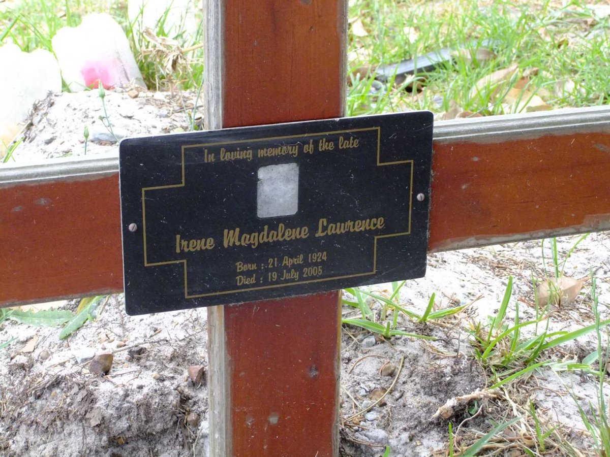 LAWRENCE Irene Magdalene 1924-2005