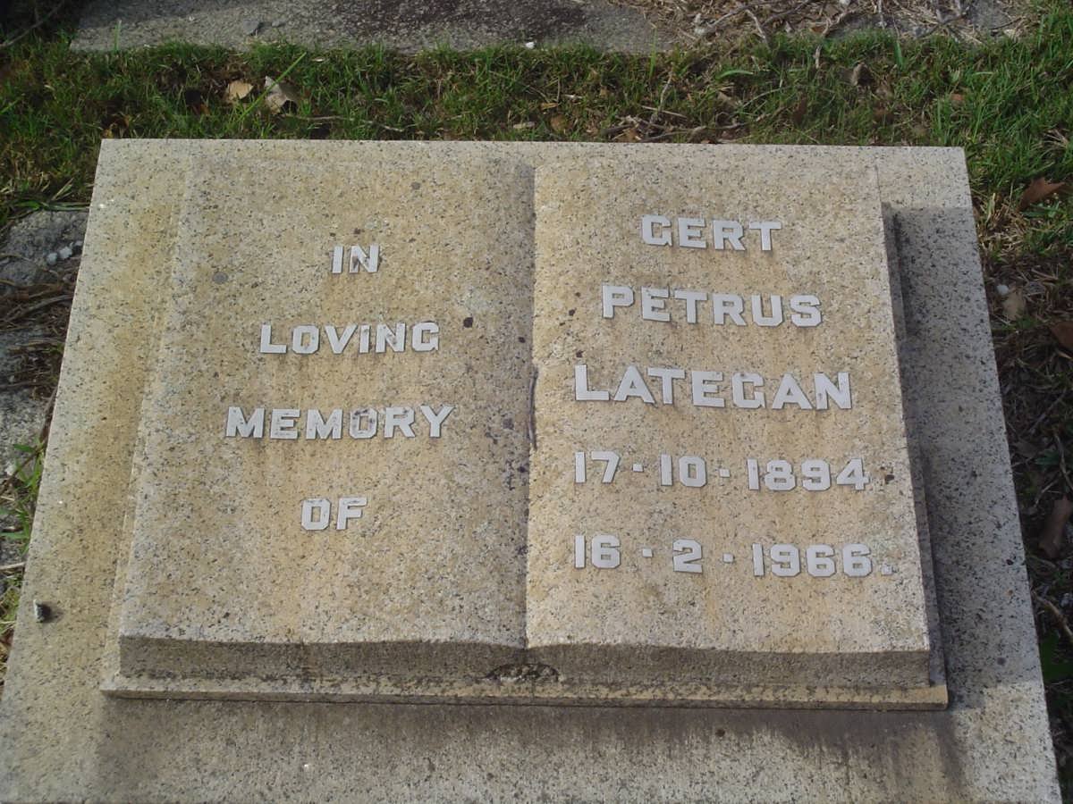 LATEGAN Gert Petrus 1894-1966