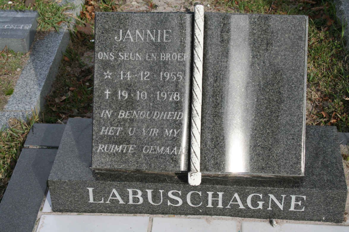 LABUSCHAGNE Jannie 1955-1978
