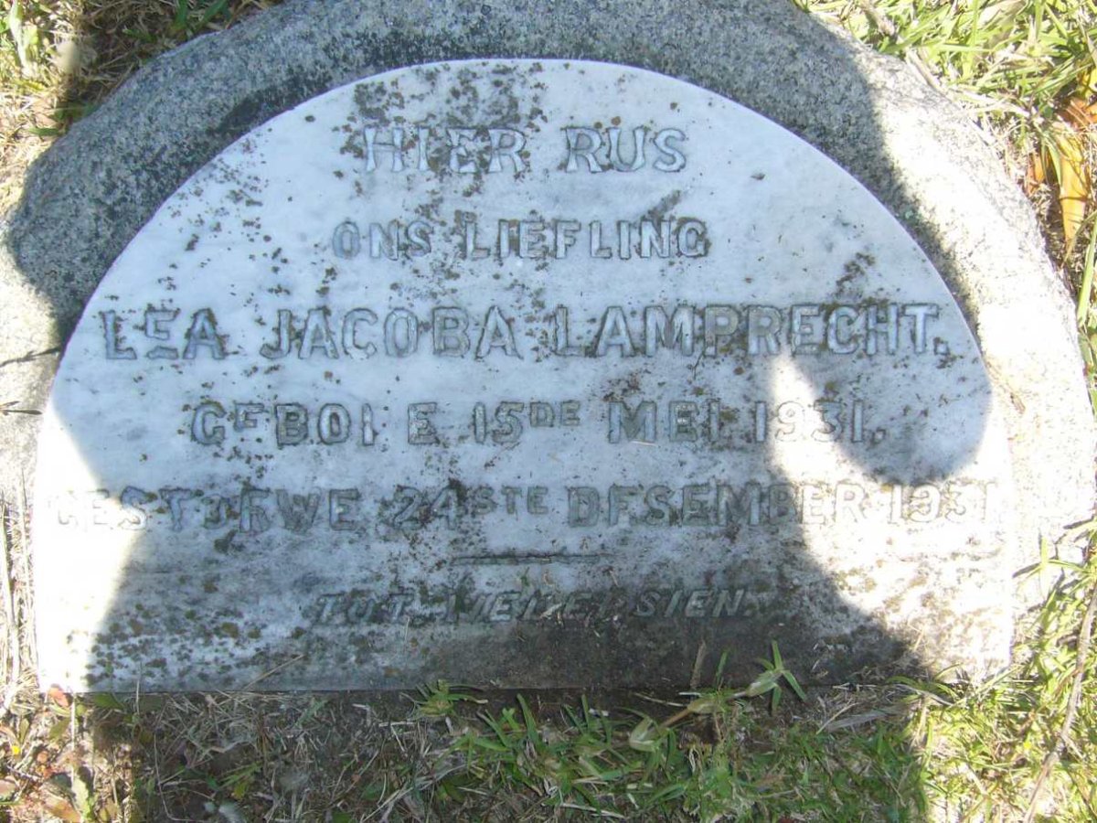 LAMPRECHT Lea Jacoba 1931-1931