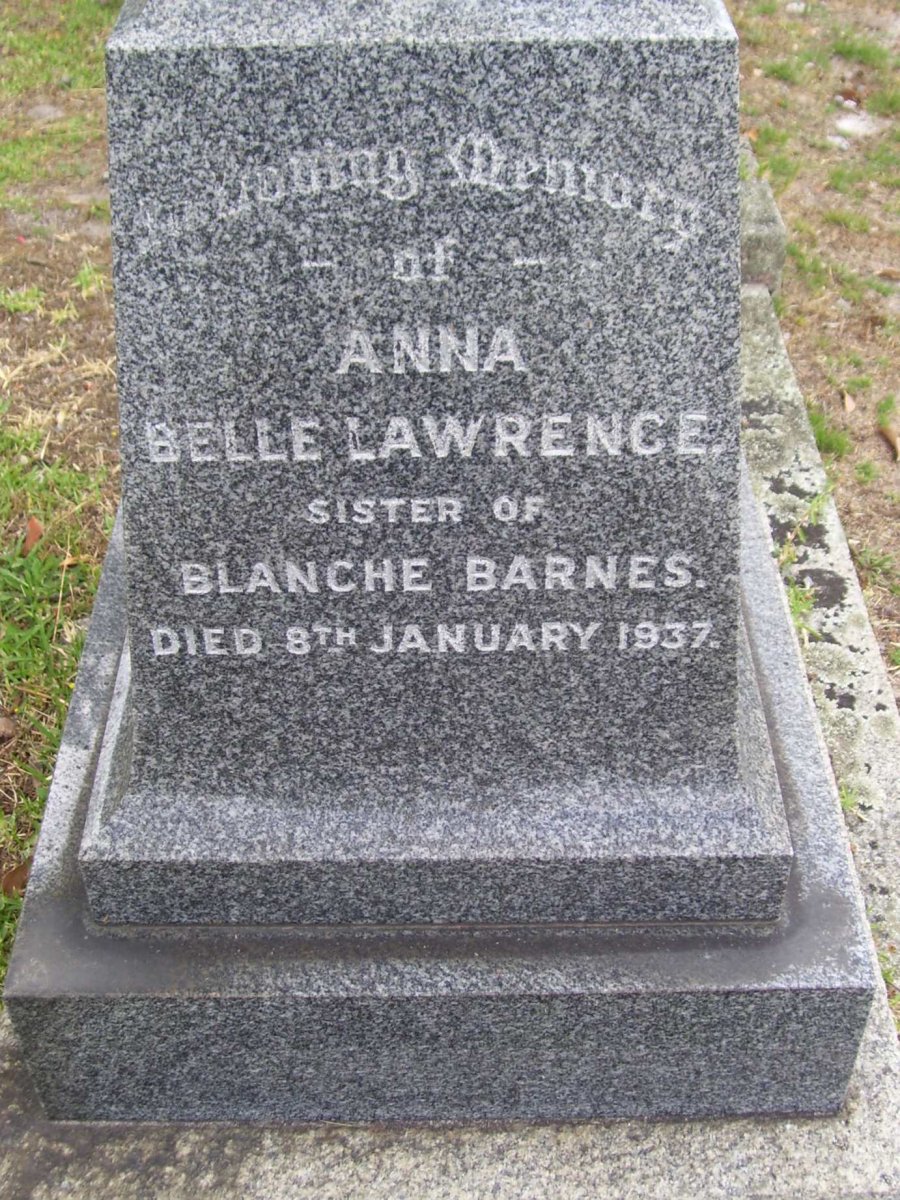 LAWRENCE Anna Belle -1937