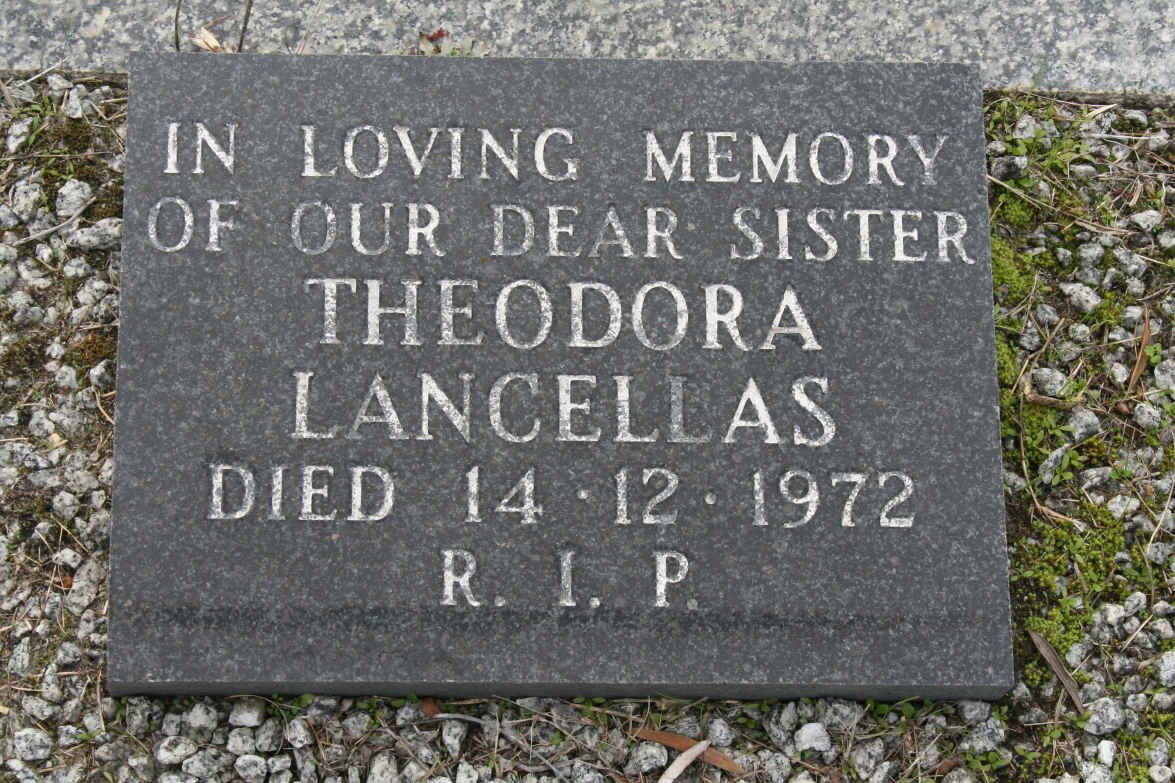 LANCELLAS Theodora -1972