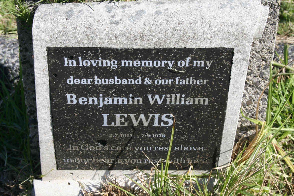 LEWIS Benjamin William 1913-1978