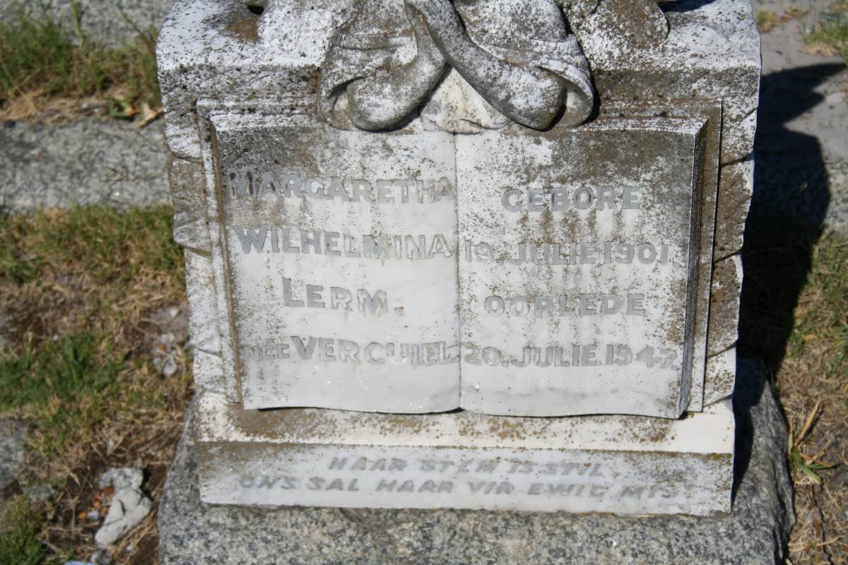 LERM Margaretha Wilhelmina nee VERCUIEL 1901-1947