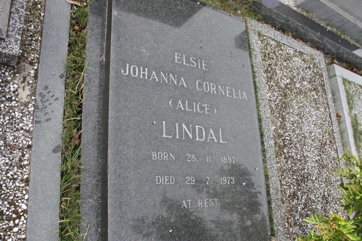 LINDAL Elsie Johanna Cornelia 1897-1973