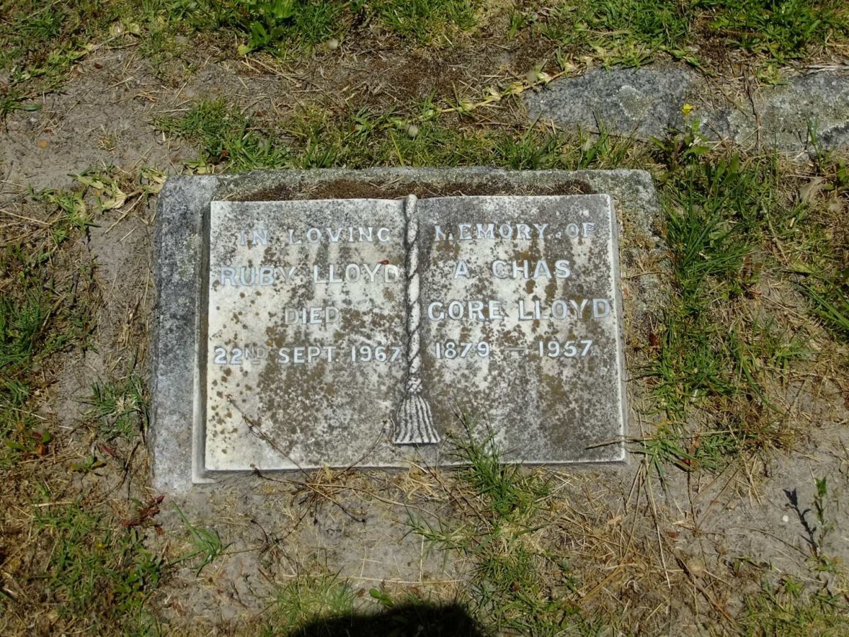 LLOYD A. Chas. Gore 1879-1957 &amp; Ruby -1967