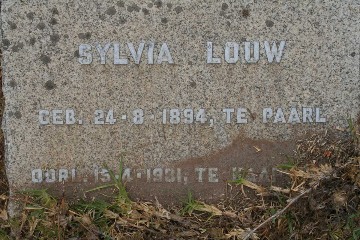 LOUW Sylvia 1894-1981