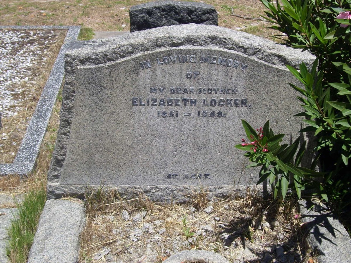 LOCKER Elizabeth 1861-1948