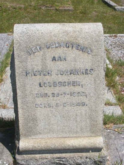 LOUBSCHER Pieter Johannes 1856-1949
