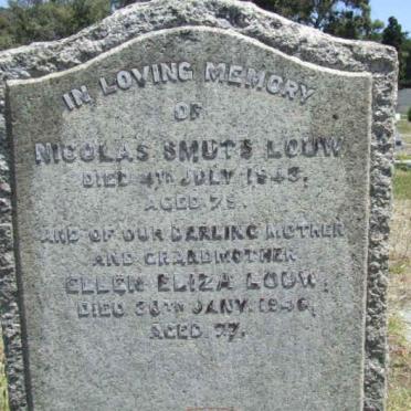 LOUW Nicolas Smuts -1945 &amp; Ellen Eliza -1946