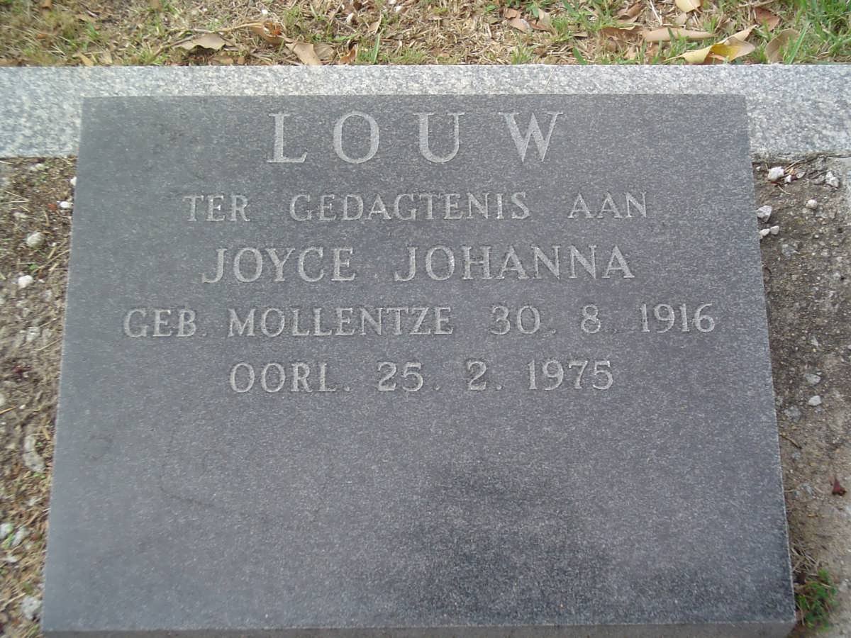 LOUW Joyce Johanna nee MOLLENTZE 1916-1975