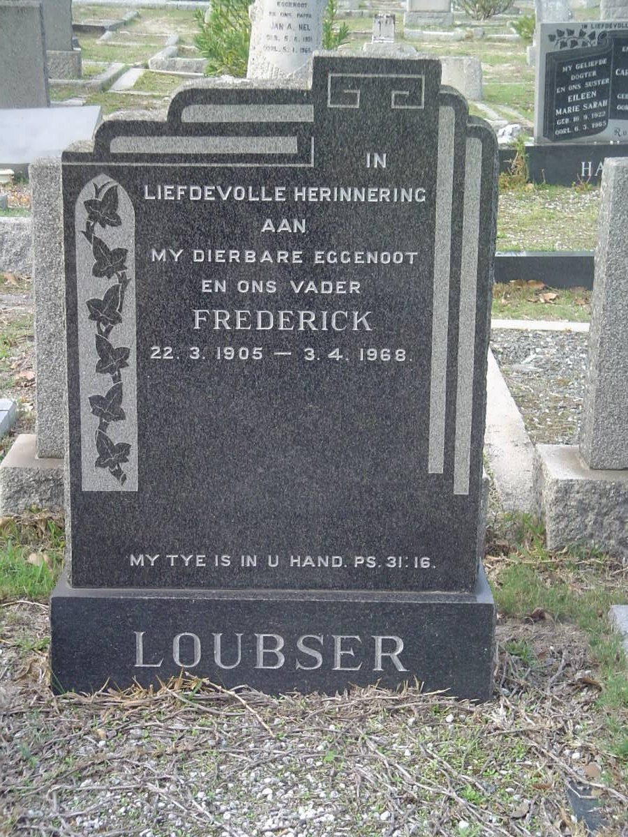 LOUBSER Frederick 1905-1968