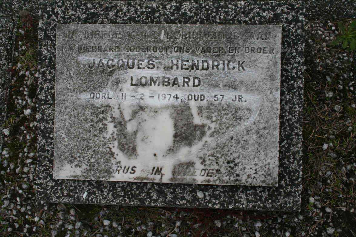 LOMBARD Jacques Hendrick -1974