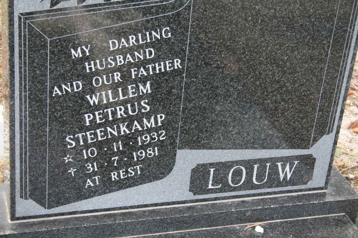 LOUW Willem Petrus Steenkamp 1932-1981
