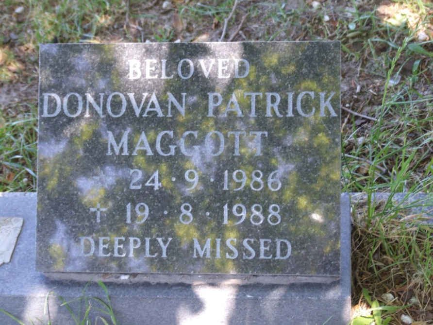 MAGGOTT Donovan Patrick 1986-1988