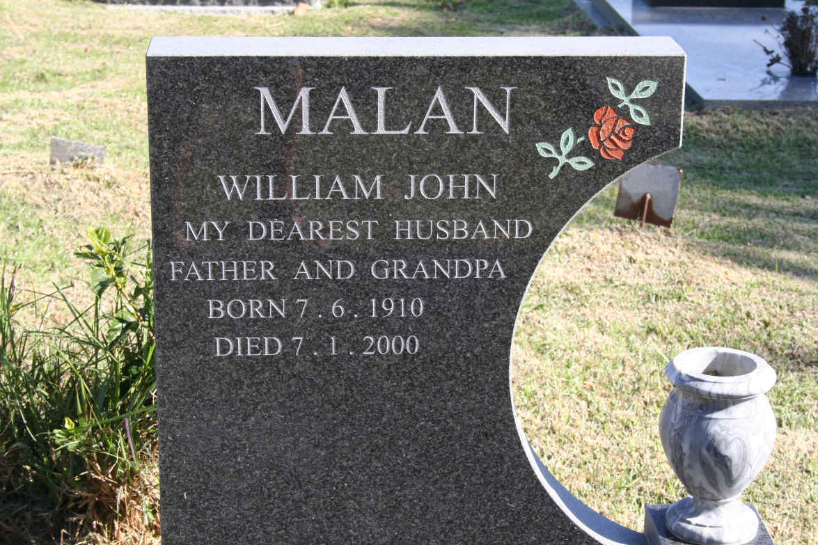 MALAN William John 1910-2000