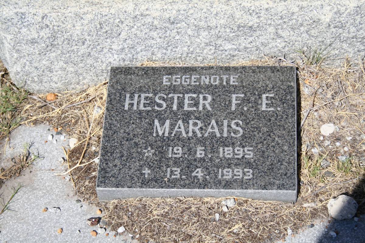 MARAIS Hester F.E. 1895-1993