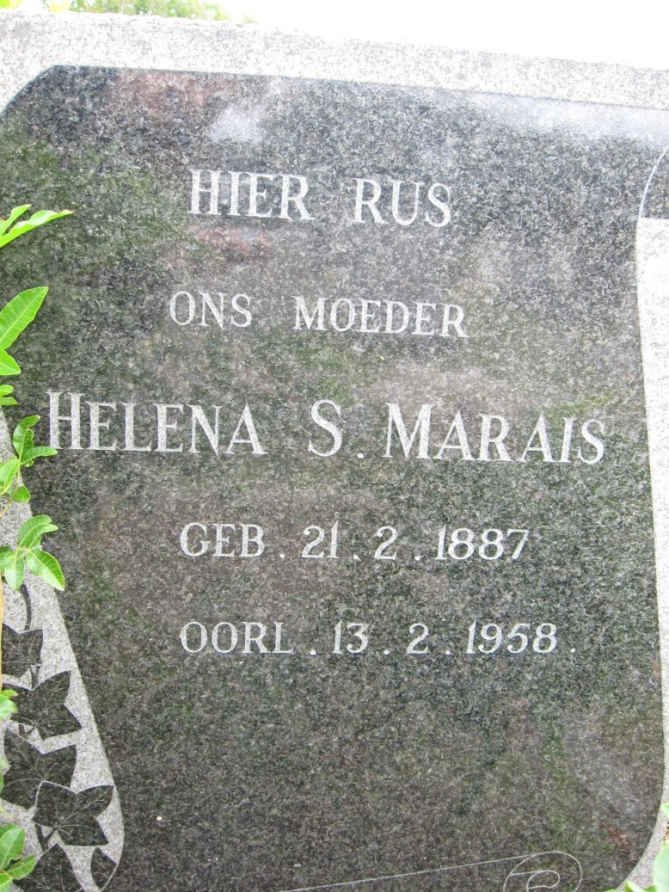 MARAIS Helena S. 1887-1958