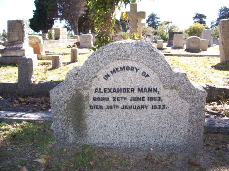 MANN Alexander 1863-1933