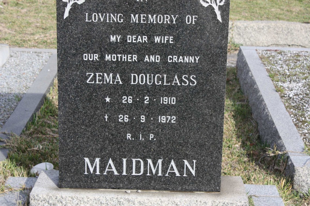 MAIDMAN Zema Douglass 1910-1972