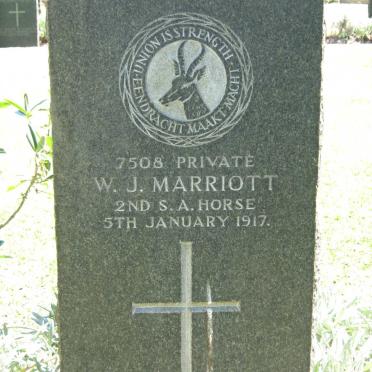 MARRIOTT W.J. -1917
