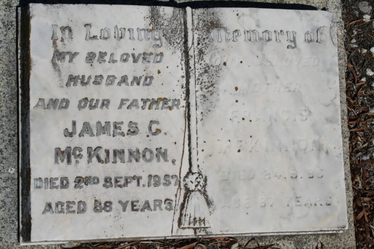 MCKINNON James C. -1957 & Francis
