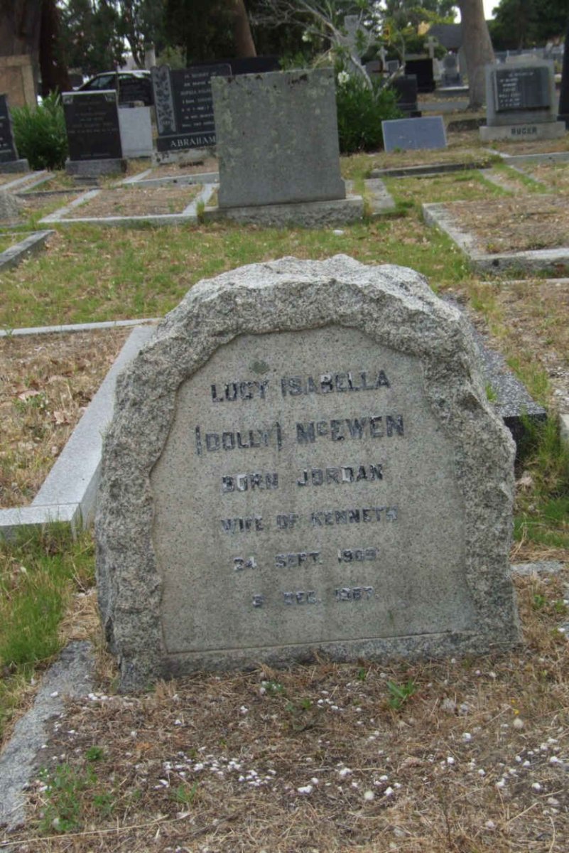 MCEWEN Lucy Isabella nee JORDAN 1909-1967