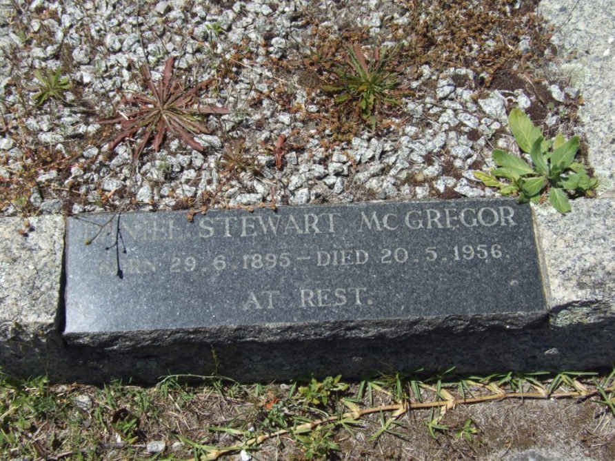 MCGREGOR Daniel Stewart 1895-1956