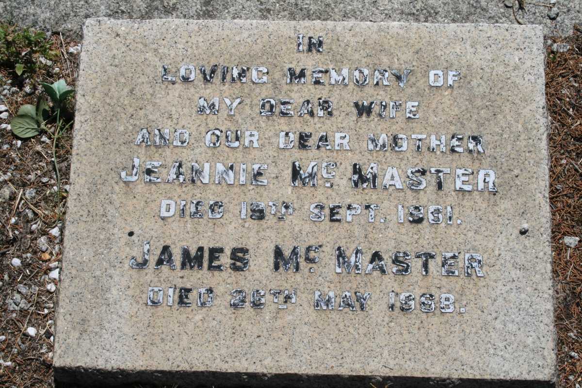 MCMASTER James -1968 & Jeannie -1961