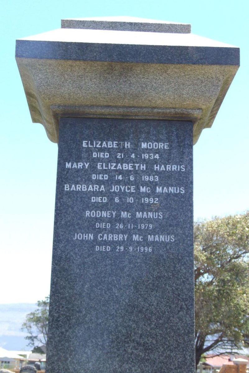McMANUS :: MOORE :: HARRIS