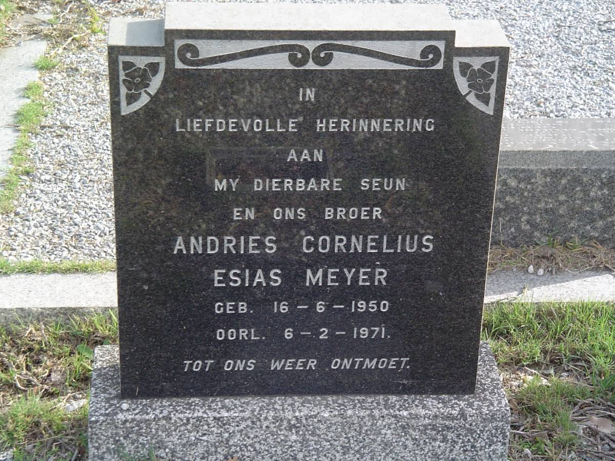 MEYER Andries Cornelius Esias 1950-1971