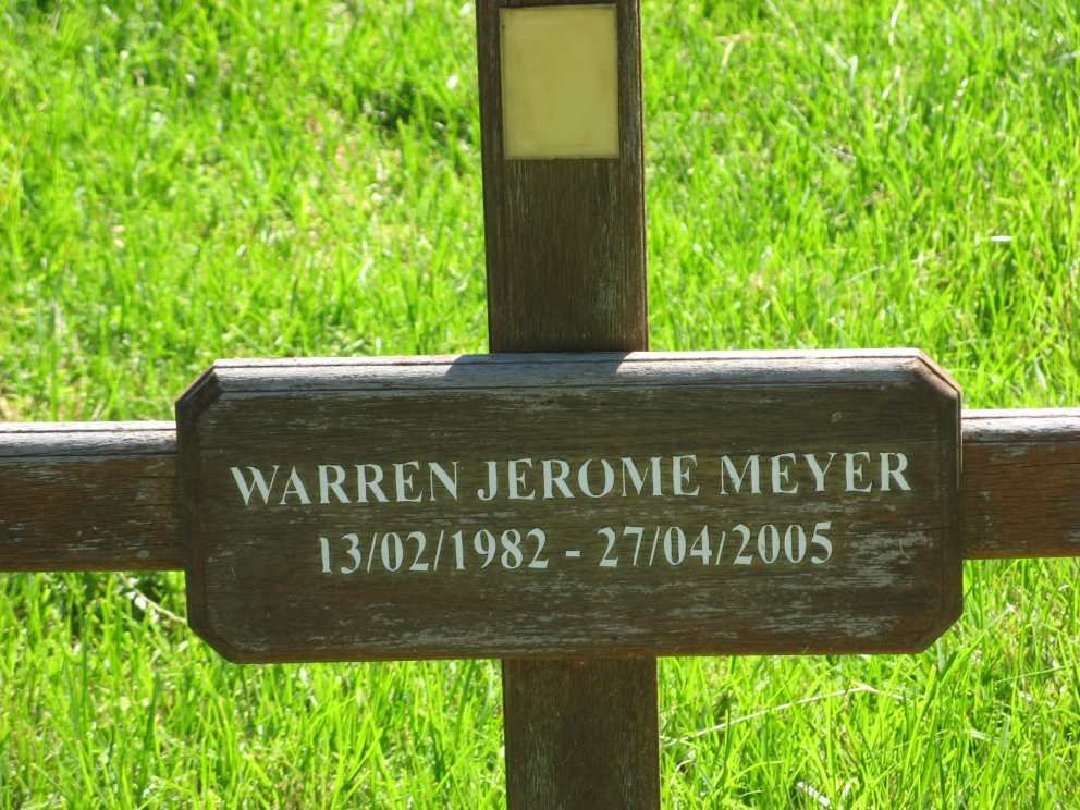 MEYER Warren Jerome 1982-2005
