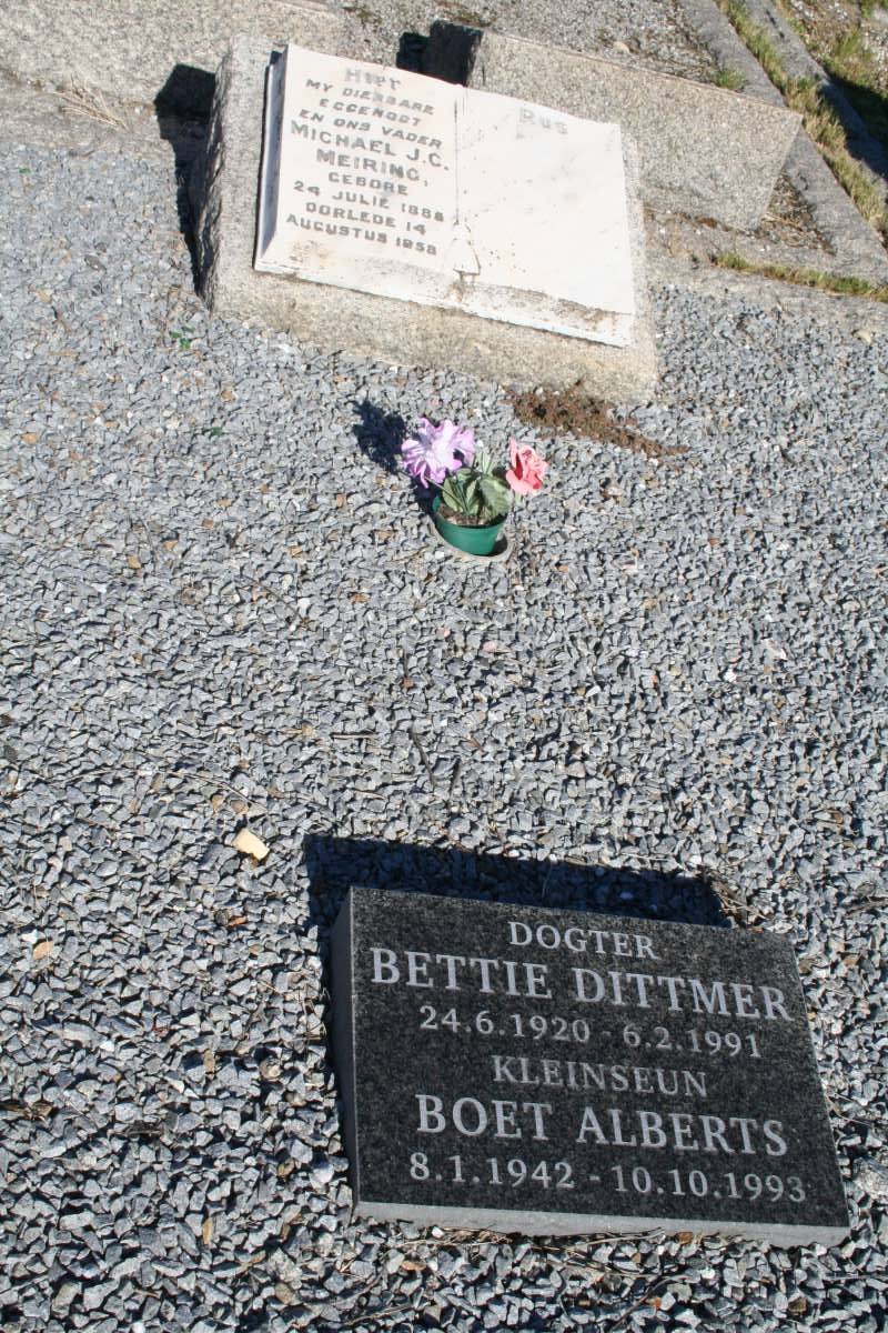 MEIRING Michael J.C. 1885-1958 :: DITTMER Bettie 1920-1991 :: ALBERTS Boet 1942-1993 _1