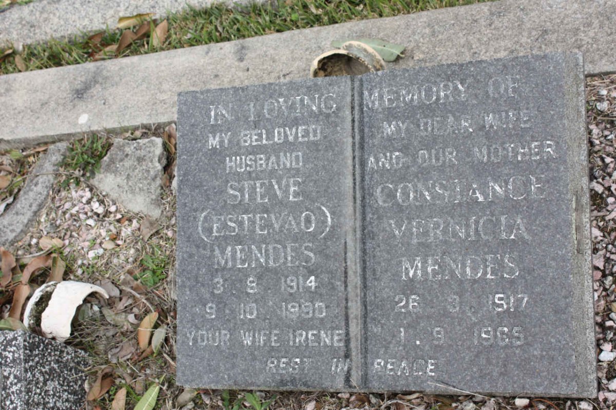 MENDES Steve 1914-1990 & Constance Vernicia 1917-1965