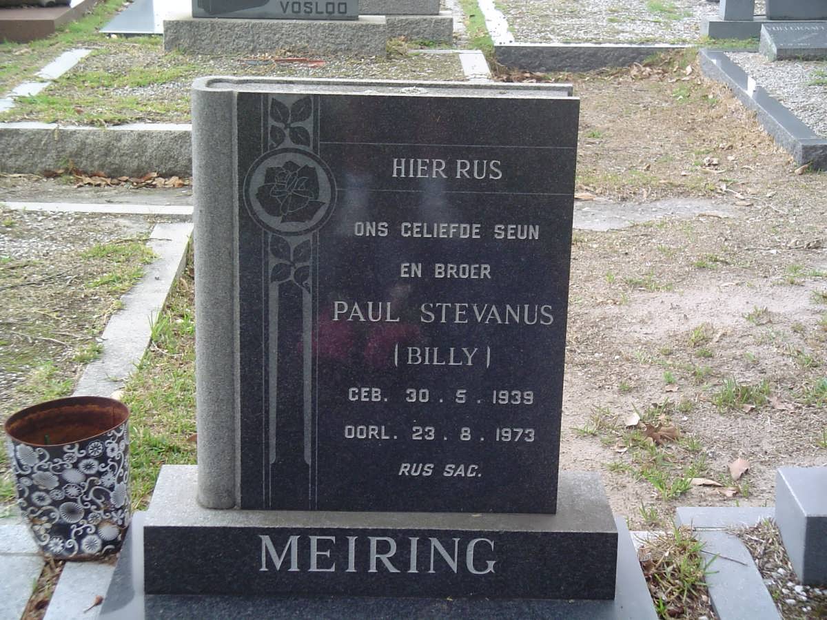 MEIRING Paul Stevanus 1939-1973