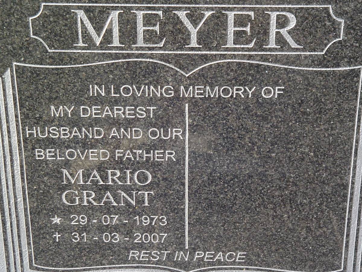MEYER Mario Grant 1973-2007